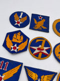 Original World War Two Era American Army Air Forces, All 16 Patches