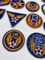 Original World War Two Era American Army Air Forces, All 16 Patches