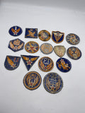 Original World War Two Era American Army Air Forces, All 16 Patches