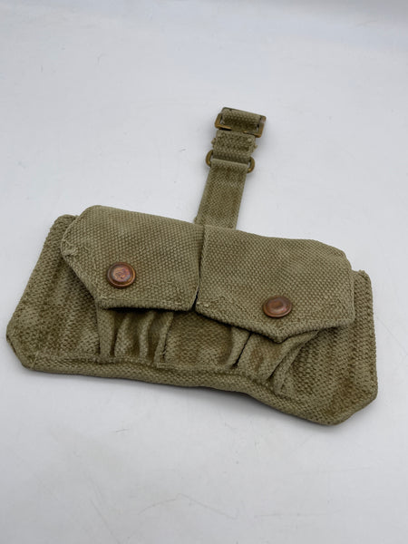 Original World War Two, British 1937 Pattern Webbing, Double Ammo Pouch