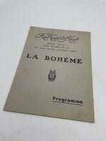 Original 1945/6 Dated British Military Authorities Opera Program, La Boheme, Naples