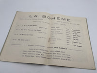 Original 1945/6 Dated British Military Authorities Opera Program, La Boheme, Naples