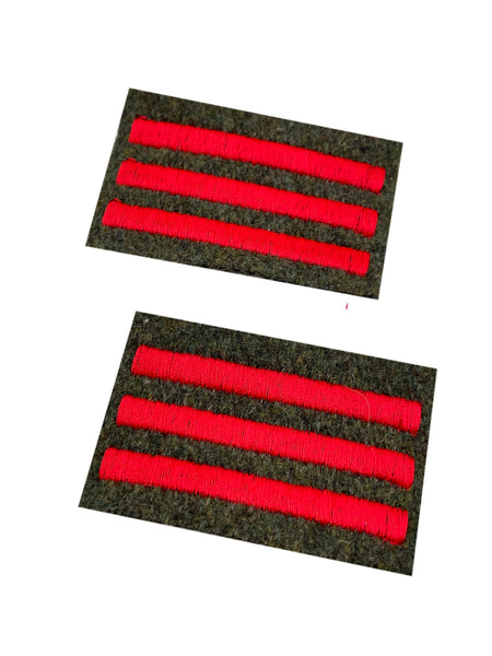 Three Bar Infantry Arm of Service Strips (Pair), Made in England