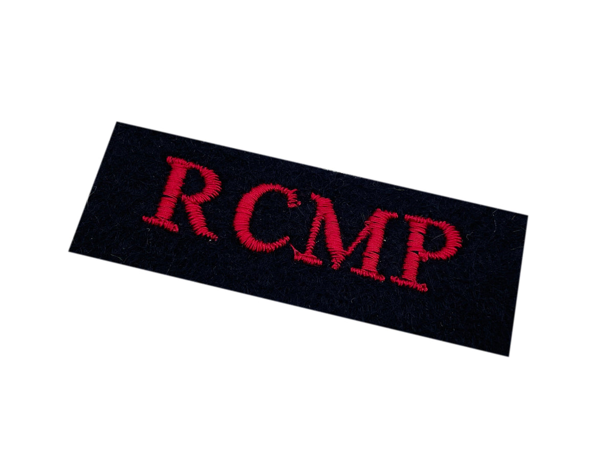 Royal Canadian Mounted Police Flash, Made in England – Hornbeam Militaria