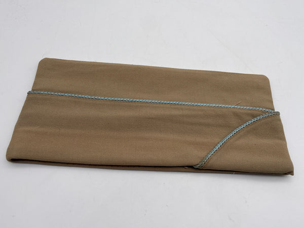 Original American Tan Garrison Cap, Infantry Piped, c. 6 3/4