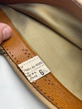 Original American Tan Garrison Cap, Infantry Piped, c. 6 3/4