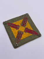 Original American 4th Coastal Artillery District Patch, Greenback