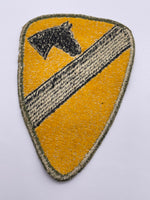 Original American 1st Cavalry Division Patch, Cut Edge