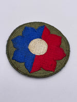 Original World War Two American 9th Infantry Division Patch