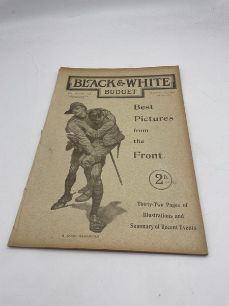 Original Boer War Era Periodical, Black and White Budget, Dated 13 January 1900