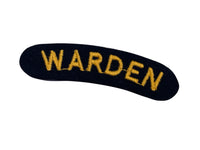 A.R.P. "Warden" Shoulder Title, Made in England