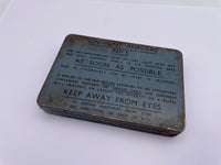 Original World War Two Era Ointment Anti-Gas No. 5 Tin Only