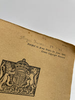 Original Inter War British Army Manual, "Notes on Map Reading"