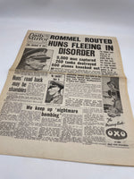 Original World War Two Newspaper, Daily Mirror, 5 November 1942