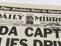 Original World War Two Newspaper, Daily Mirror (Sydney), 3 November 1942