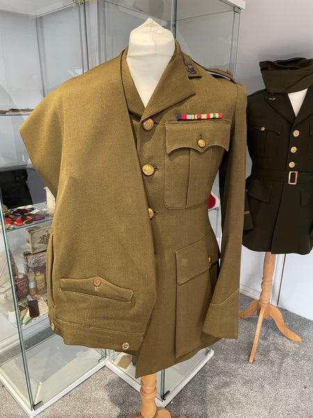 Original Pre World War Two Service Dress Tunic and Trousers, Queen Mary's Regiment, Surrey Yeomanry