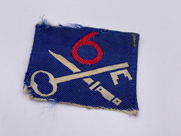 Original British 6th Infantry Brigade Patch, Printed