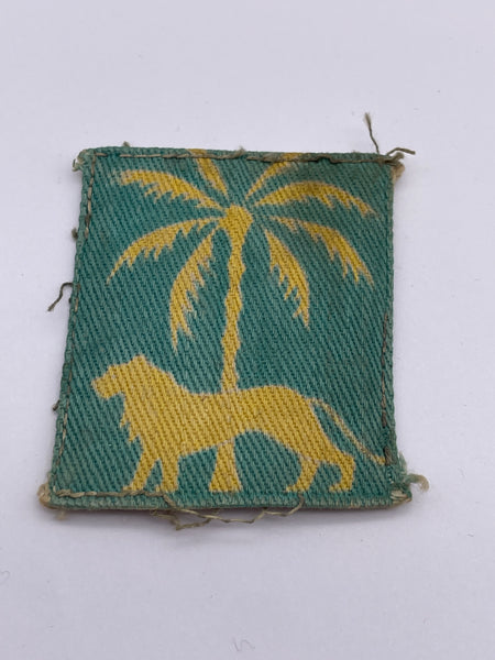 Original British Singapore District Patch, Left Facing, Printed