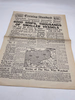 Original World War Two Newspaper, D-DAY EDITION!, Evening Standard