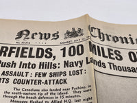Original World War Two Newspaper, 12 July 1943, News Chronicle