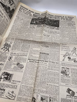 Original World War Two Newspaper, 12 July 1943, News Chronicle