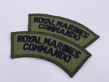 Original Post World War Two Royal Marines Formation Sign, Matching Pair