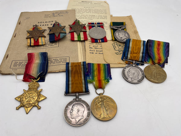 Original Two War Family Medal Grouping, Incl. KIA 1914 Star, Billingsley/Burrows/Jones