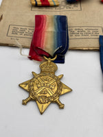 Original Two War Family Medal Grouping, Incl. KIA 1914 Star, Billingsley/Burrows/Jones
