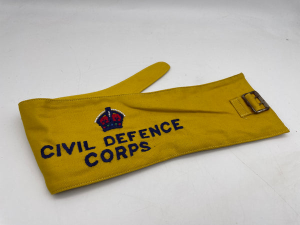 Original Civil Defence Corps Armband, New-Old-Stock
