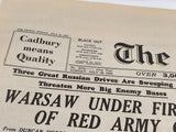 Original World War Two Newspaper, 30 July 1944, The People