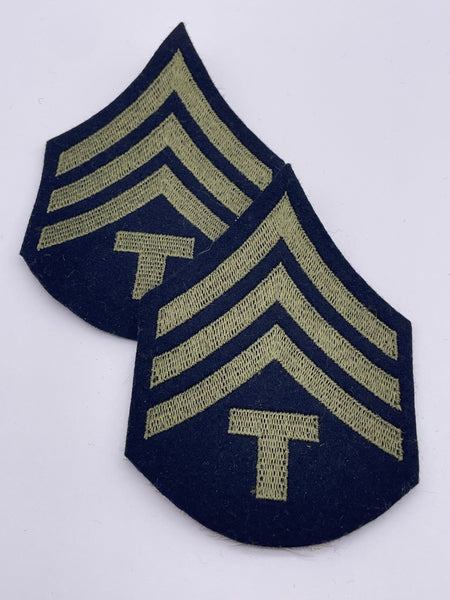Original World War Two Era American Felt T/4 Stripes/Chevrons