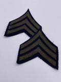 Original World War Two Era American Felt Sergeant Stripes/Chevrons