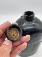 Original World War Two Era American Canteen, Black Enamel