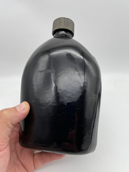 Original World War Two Era American Canteen, Black Enamel