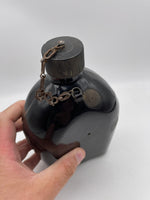Original World War Two Era American Canteen, Black Enamel