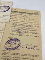 Original World War Two Discharge/Transfer to Reserve Documents, Cpl Ringham