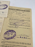 Original World War Two Discharge/Transfer to Reserve Documents, Cpl Ringham