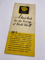 Original World War Two American Booklet, "A Hand Book for the Veteran of World War II"
