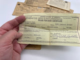 Original World War Two American Petrol Ration Coupons, Books, etc.