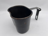 Original World War Two Era American Canteen Cup, Super Rare Black/Blue Enamel