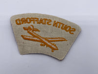 Original Post World War Two British Unit Flash, South Staffordshire Regiment, Airborne/Glider Riders