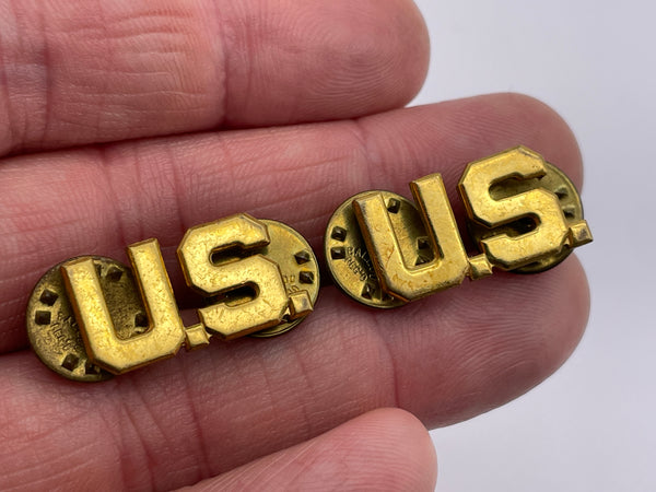 Original American World War Two Officer's U.S. Collar Brass