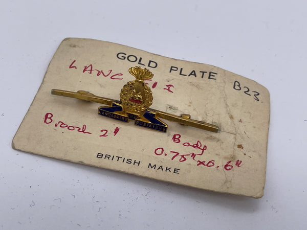 Original World War Two Era Sweetheart Brooch, Gold Plate, Lancashire Fusiliers