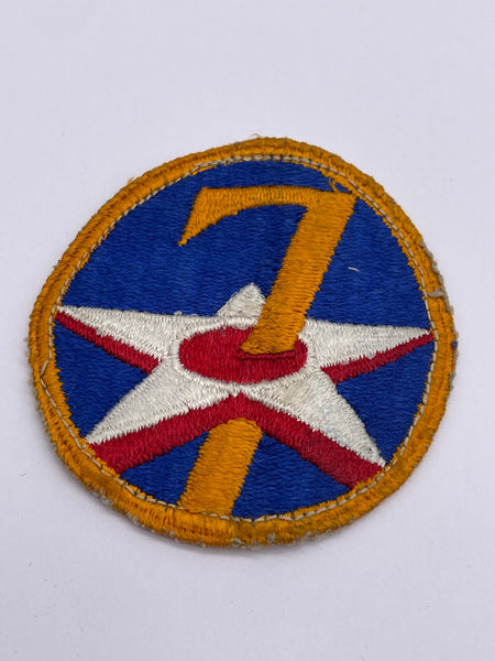 Original World War Two Era American 7th Army Air Force Patch