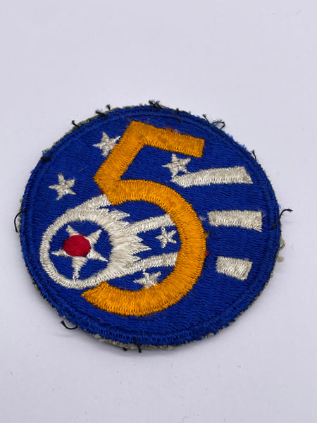 Original World War Two Era American 5th Army Air Force Patch