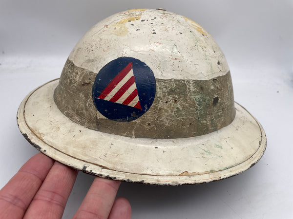 Original World War Two Era American Civil Defence Helmet