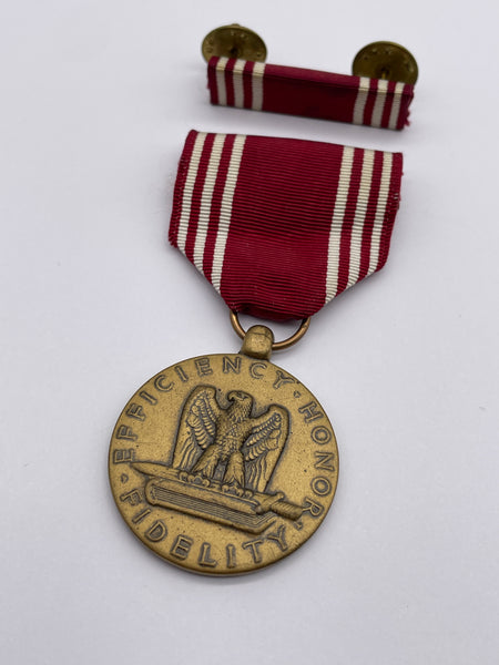 Original World War Two Era American Good Conduct Medal, Named to William R. Rose