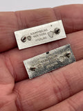 Original American 1st Lieutenant Bars, Matching Pair, Sterling Marked
