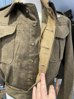 Original American Used British 1937 Pattern Battledress, 12th and 8th Air Force, Colonel Richard Elvins, Chief Surgeon MTO