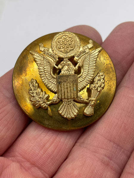 Original American Enlisted Man's Visor Cap Badge